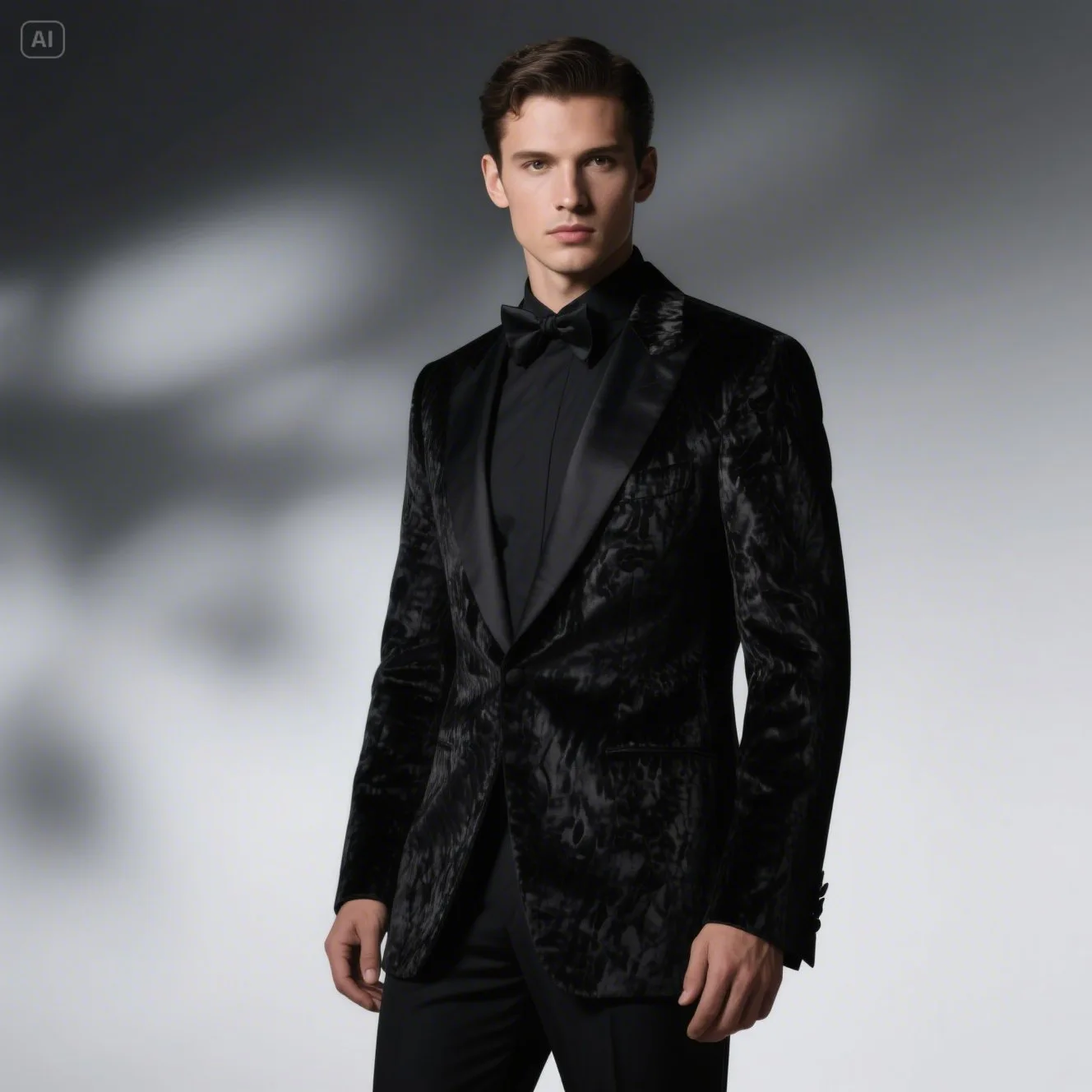 Black Silk Tuxedo